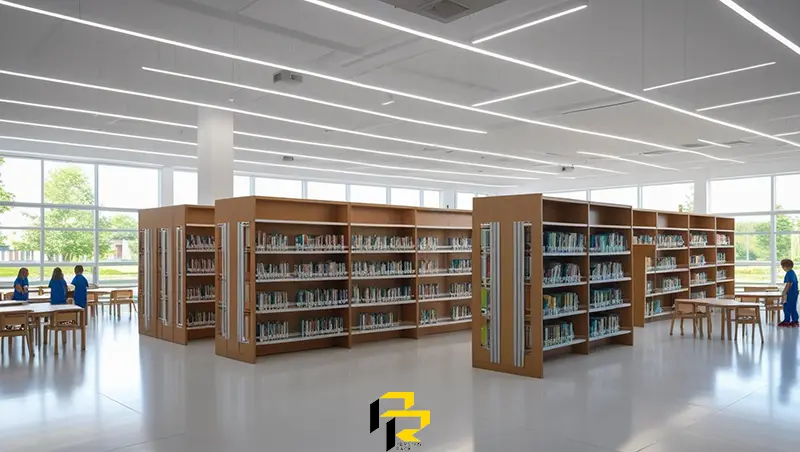 ابعاد استاندارد کتابخانه برای فضاهای مختلف(راهنمای جامع) 4 ابعاد استاندارد کتابخانه مدرسه