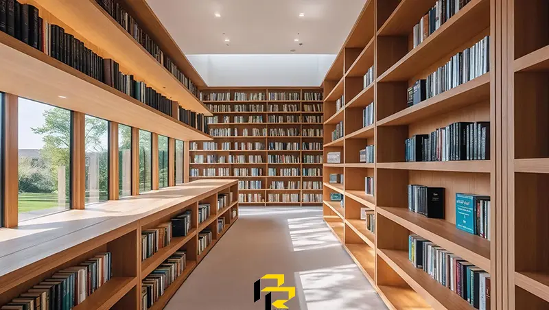 ابعاد استاندارد کتابخانه برای فضاهای مختلف(راهنمای جامع) 2 ابعاد استاندارد کتابخانه خانگی