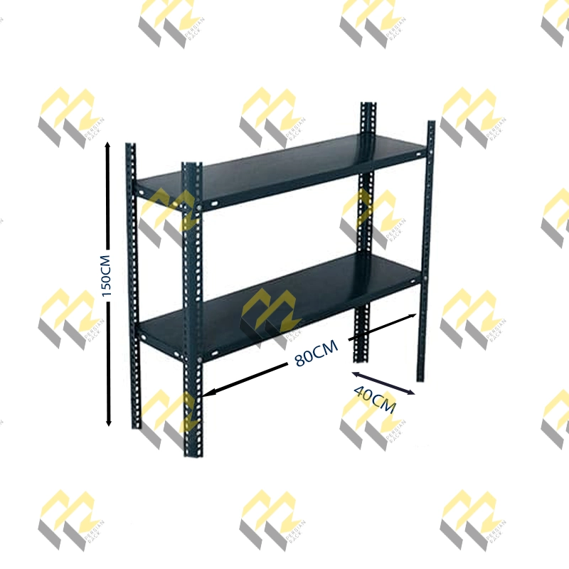 قفسه پیچ و مهره ای انباری دو طبقه سایز 80*40 ارتفاع 150 CM 1 قفسه پیچ و مهره ای انباری دو طبقه سایز 80*40 ارتفاع 150 CM